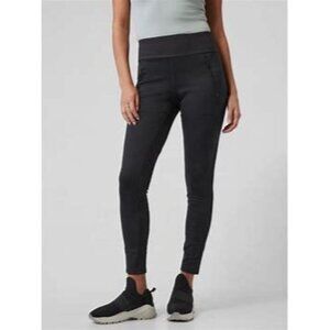Athleta Peak Hybrid Fleece Tights Black Leggings XS